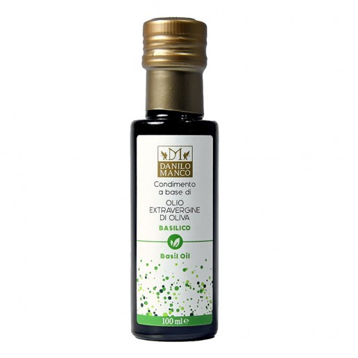 Condimento all'Olio Extra Vergine di Oliva e Basilico 100ml